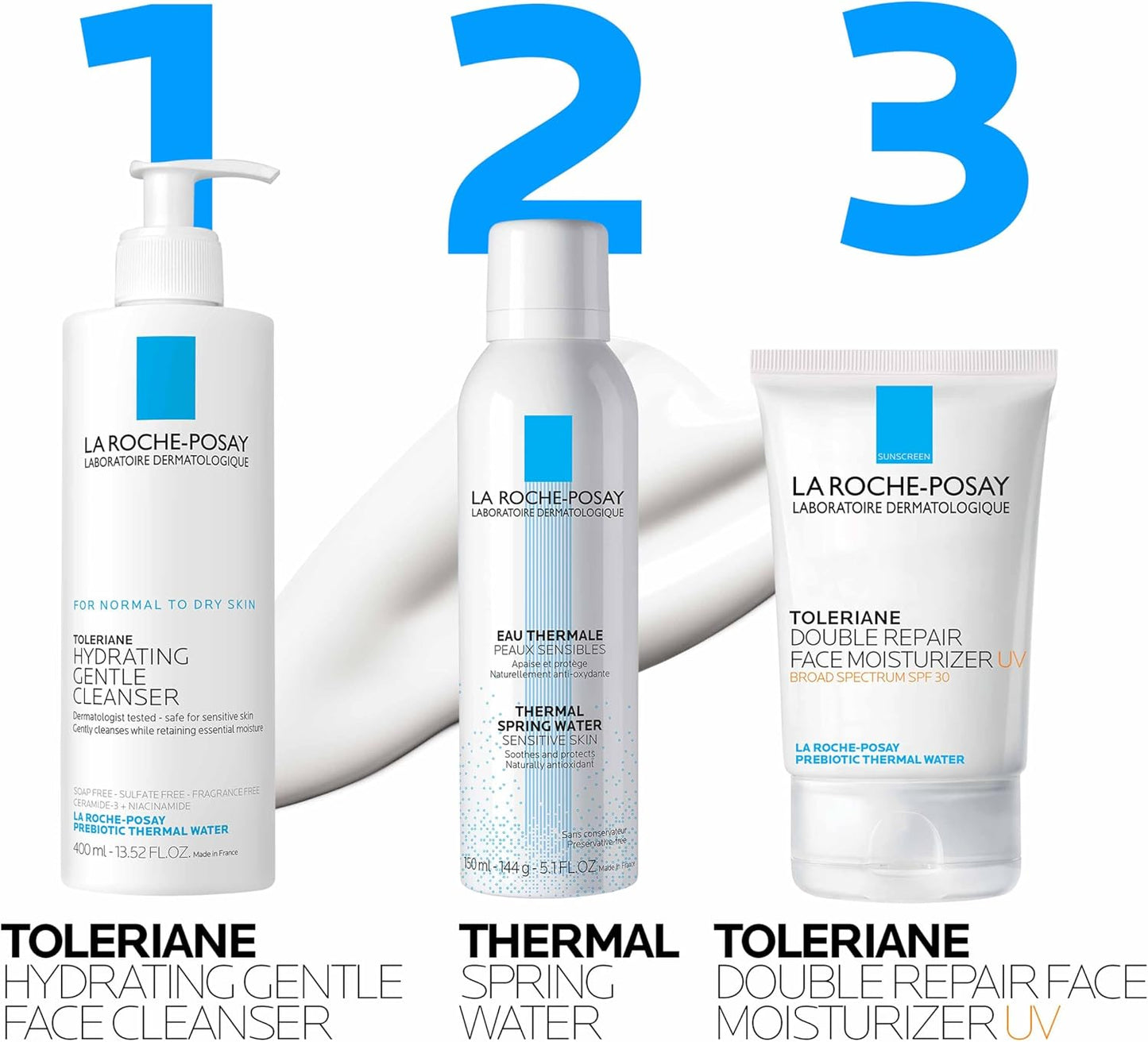 HOTToleriane Double Repair UV SPF Moisturizer for Face, Daily Facial Moisturizer with Sunscreen SPF 30