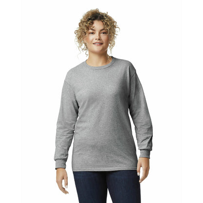 HOTGildan Adult Ultra Cotton Long Sleeve T-Shirt, Style G2400, Multipack