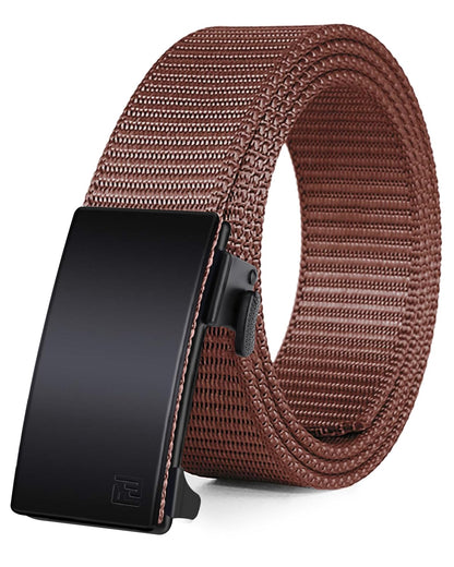 HOTFAIRWIN Men's Ratchet Belt, Nylon Tactical Belt, Adjustable Ratcheting Buckle for Golf Work Casual Outdoor Hiking Daily Wear