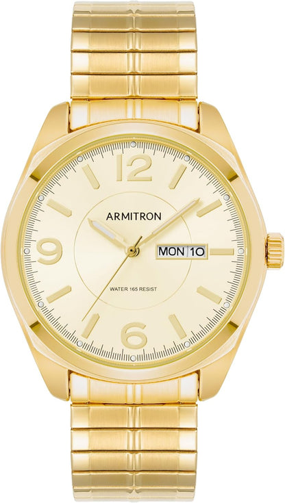 HOTArmitron Men's Day-Date Function Expansion Band Watch, 20-4591