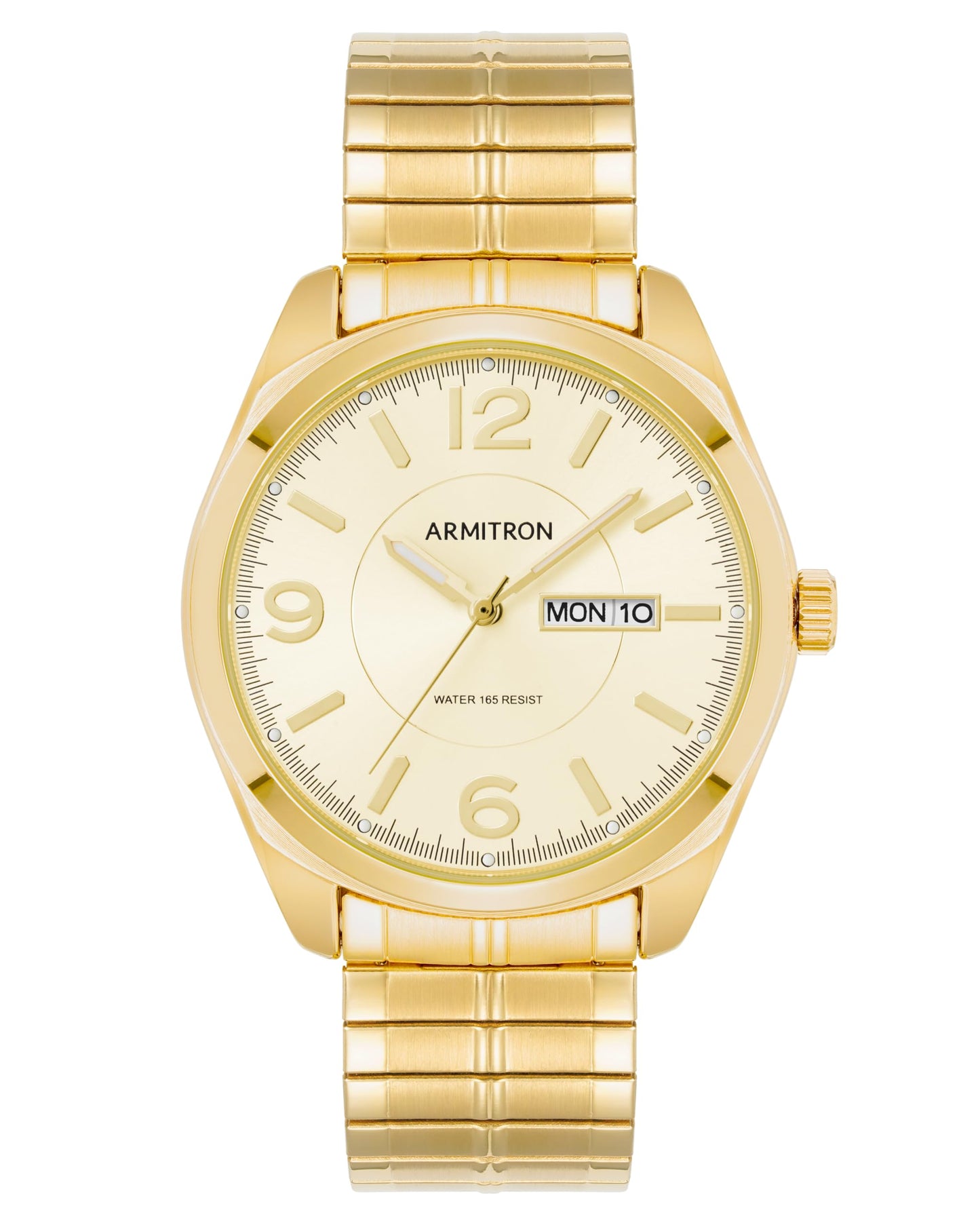 HOTArmitron Men's Day-Date Function Expansion Band Watch, 20-4591