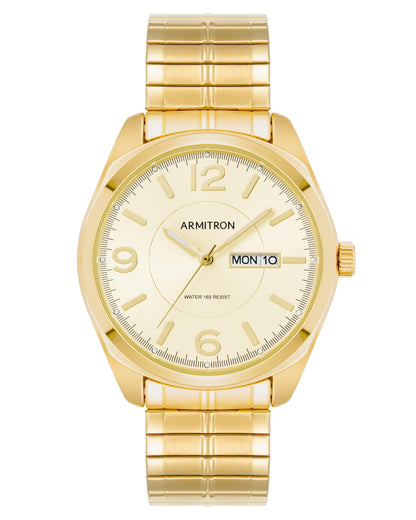 HOTArmitron Men's Day-Date Function Expansion Band Watch, 20-4591