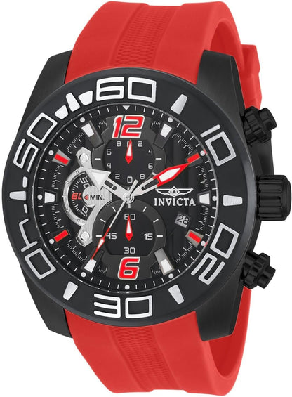 HOTInvicta Men's 22810 Pro Diver Analog Display Quartz Red Watch