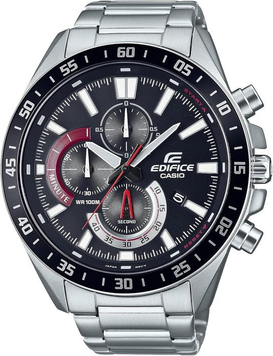 HOTCasio Men's Quartz Watch with Stainless Steel Strap, TBA, 22 (Model: EFV620D-1A4V), Silver-Tone