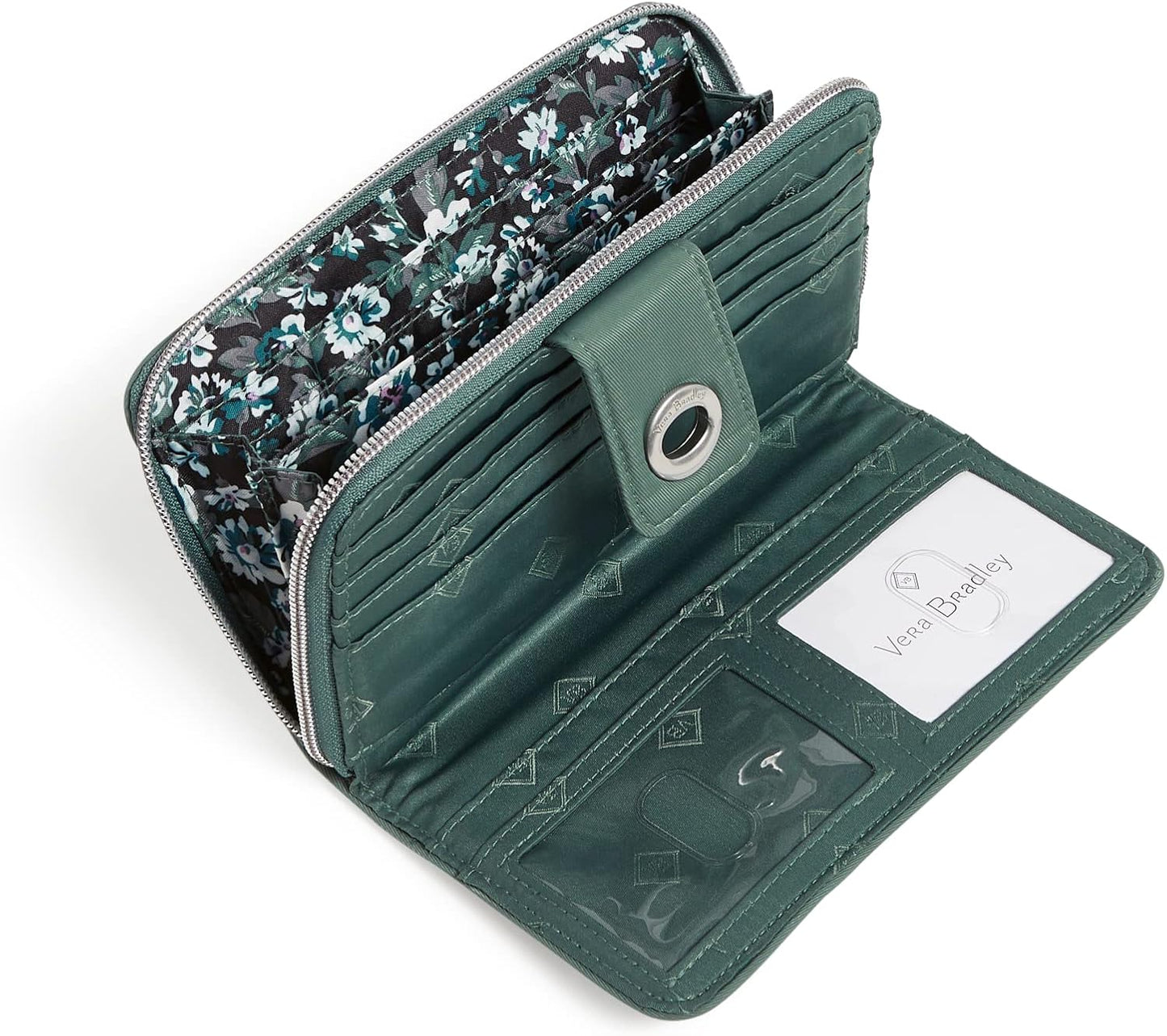 HOTVera Bradley Women's Performance Twill Turnlock Wallet With RFID Protection