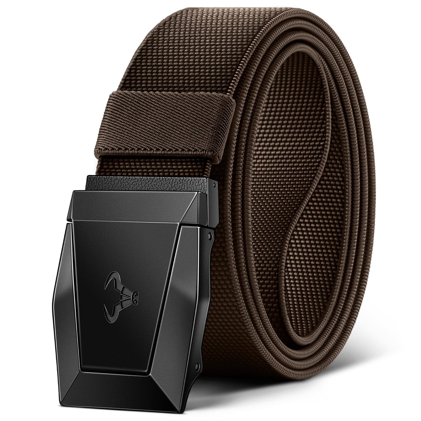 HOTBULLIANT Stretch Tactical Web Belt For Men-Trimmable 1.5"-Adjustable Fit | Smooth Sliding | Adjustable for Precise Fit | Tailored Size | Rugged Nylon for Heavy Duty, Hiking, Hunting