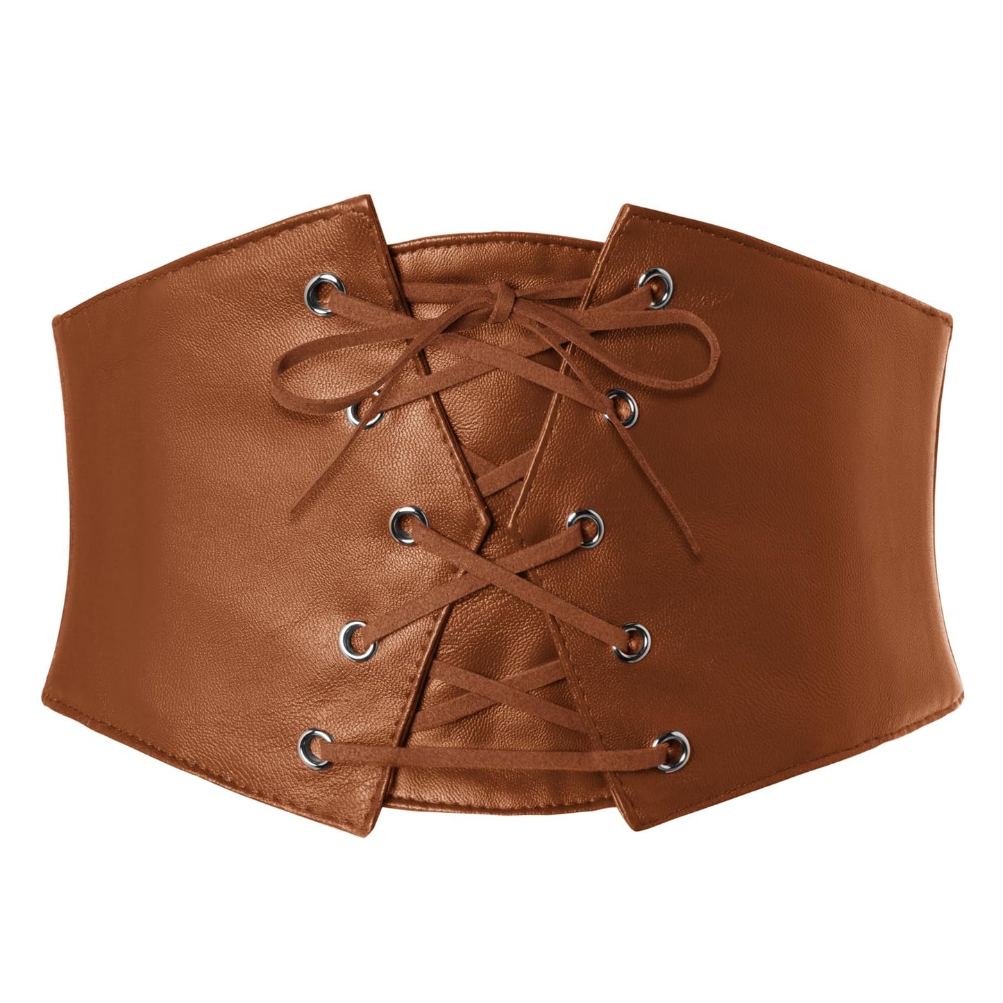HOTGRACE KARIN Women's Elastic Wide Waist Belt Renaissance Pirate Corset Cinch Belt Cosplay Costume with Press Button