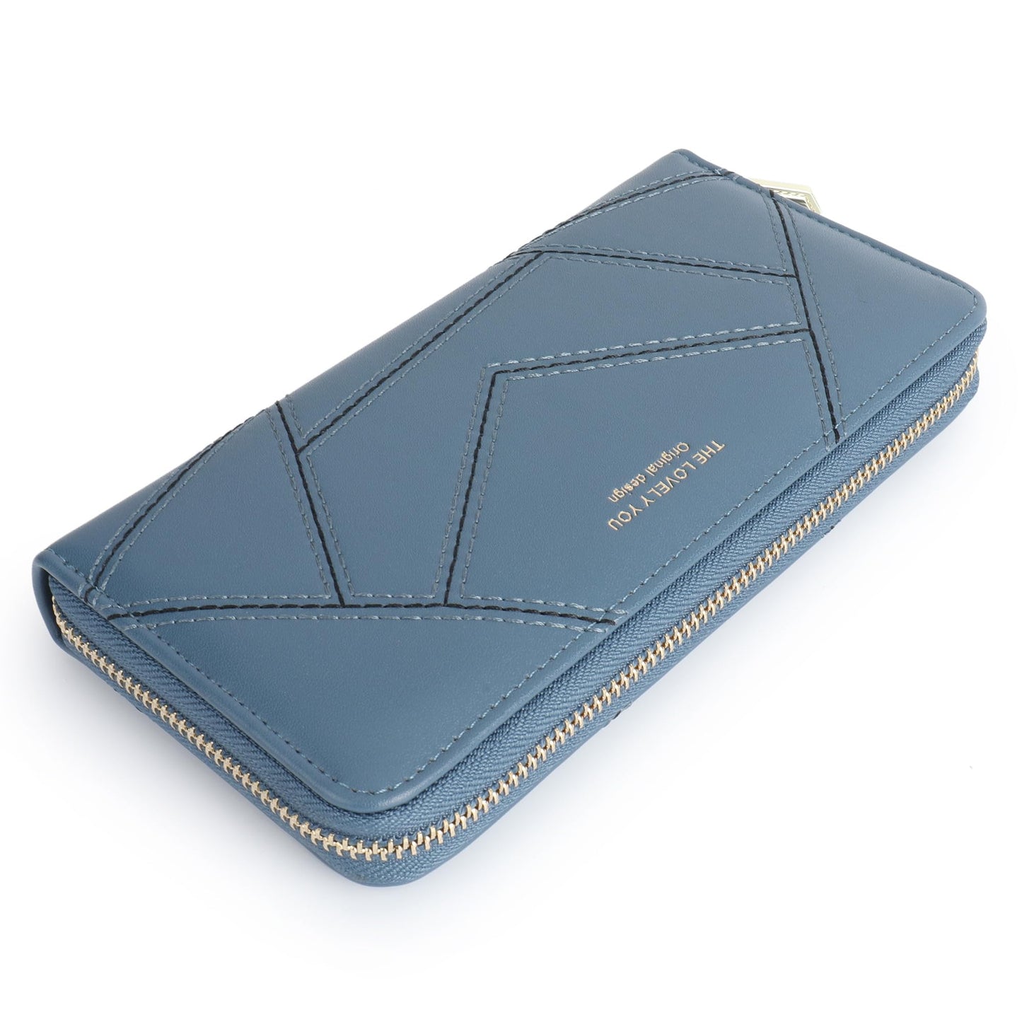 HOTLuxury Women Wallet With Cell Phone Pouch,Card Slots,Zip Pocket | Green Elegant Clutch Ladies Wallets,Soft PU Leather,Waterproof,Cards Organization For Women,Ladies,Daily,Travel