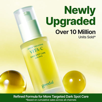 HOTGOODAL Vitamin C Brightening Serum ALPHA | 5% Niacinamide & Exosome for Dark Spot Care | Gentle Daily Facial Serum for Radiant Glow Skin | Green Tangerine | Korean Skincare | 1.01 fl oz (30ml)