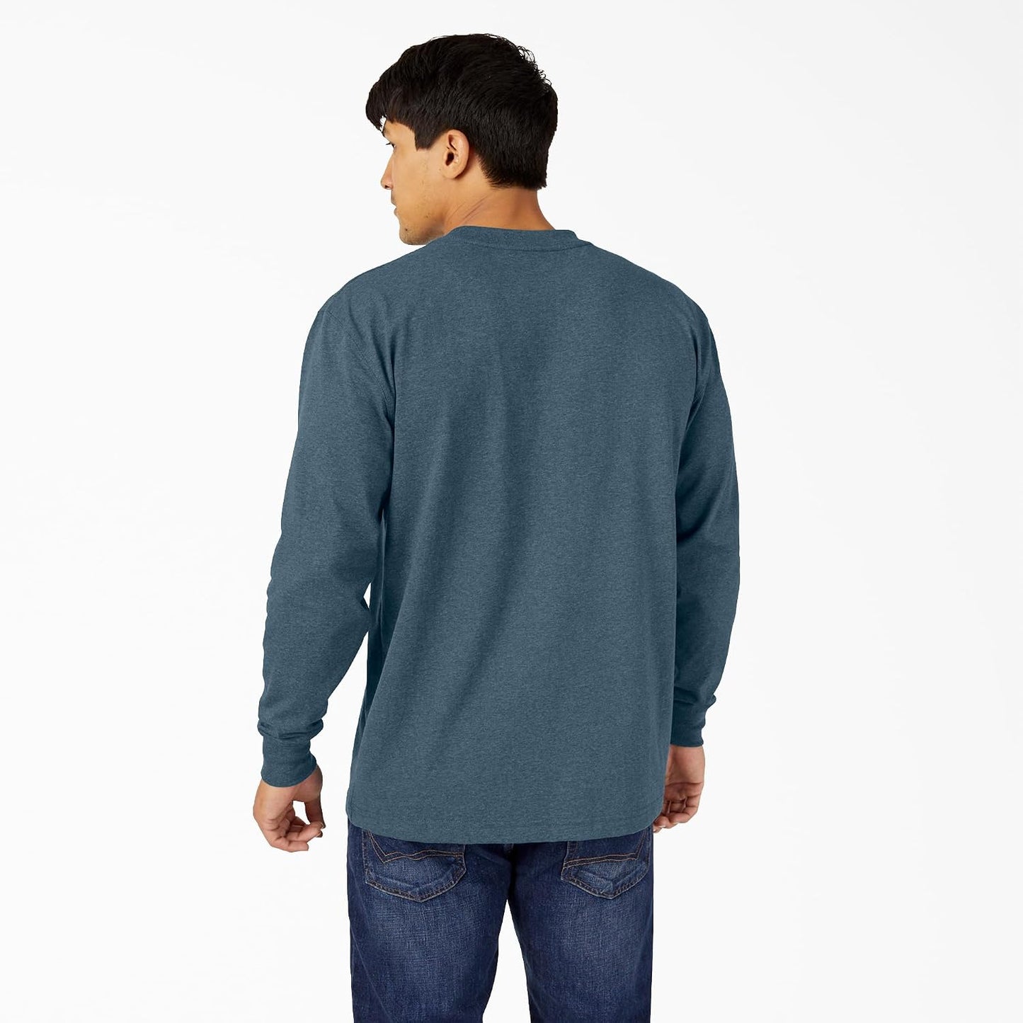 HOTDickies Men's Big and Tall Long Sleeve Heavyweight Crew Neck