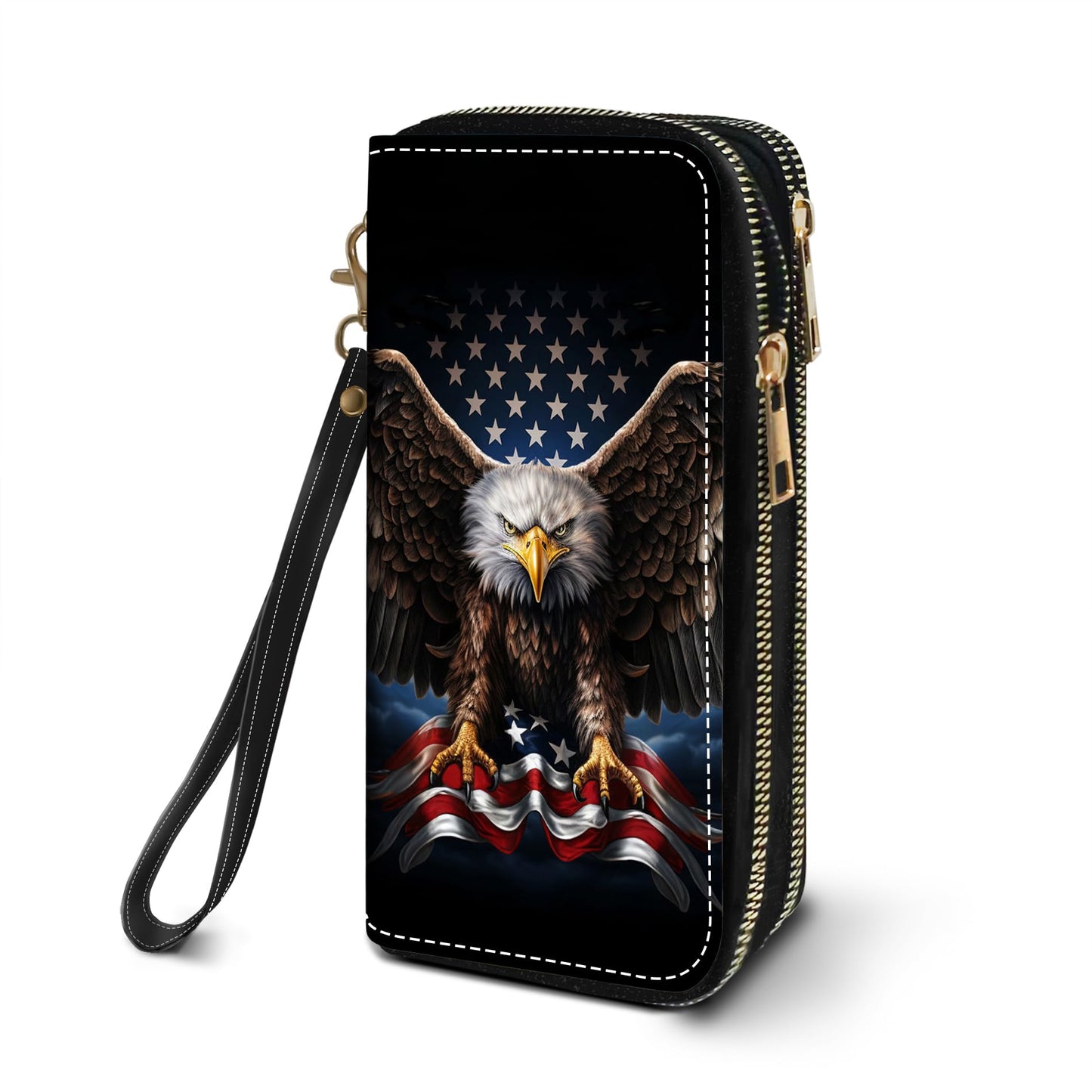 HOTWomen's Large Capacity Wallet PU Leather Double Zipper Clutch Purse Multifunctional Wallet with Removable Wristlet Strap for Smart Phone/Coin/Card/Cash, Floral Quotes Bible Verse Philippians 4-13