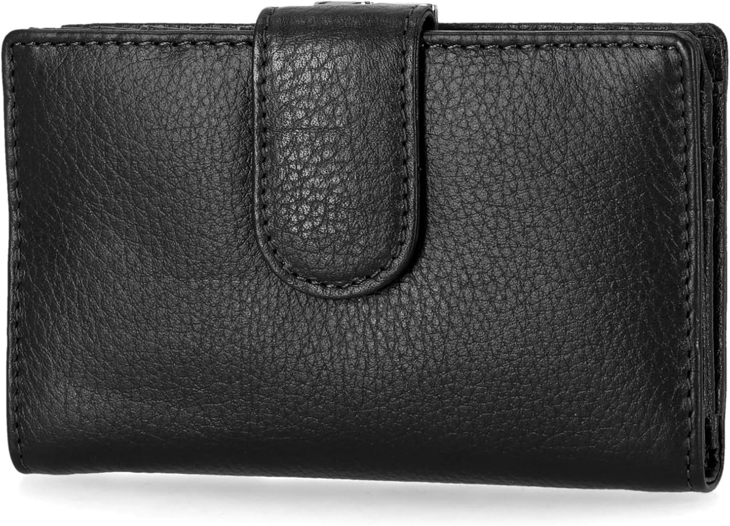 HOTMundi Rio Womens Leather Wallet Small Framed Index Clutch Purse