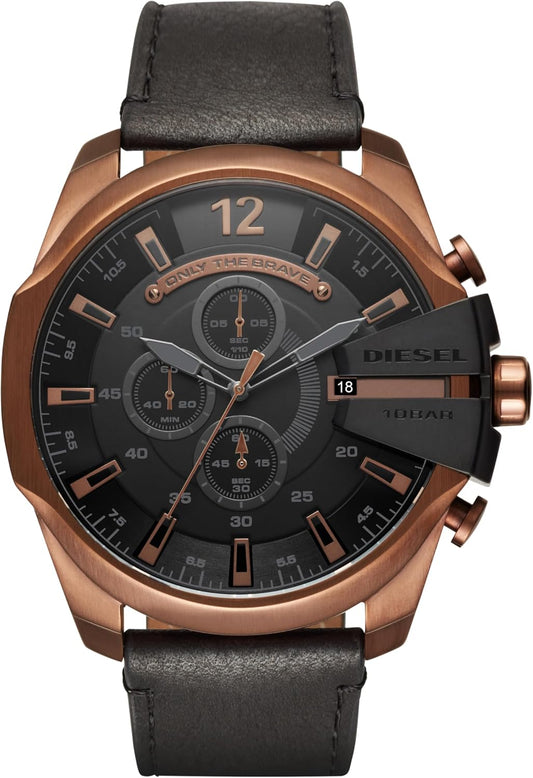HOTDiesel Mega Chief Watch for Men, Chronograph Men's Watch