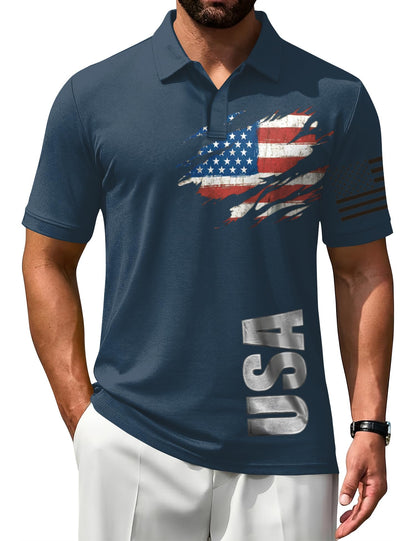 HOTPoriff Mens Polo Shirts Short Sleeve Golf Shirt Dry Fit Athletic T-Shirt Moisture Wicking Top (S-3XL)