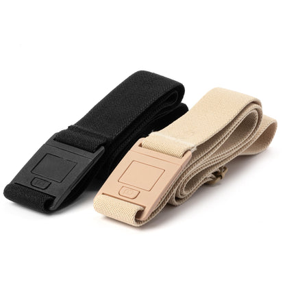 HOTBELTAWAY Easily Adjustable Elastic Flat Buckle No Show Belts for Women – Stretch No Bulge jeans pants