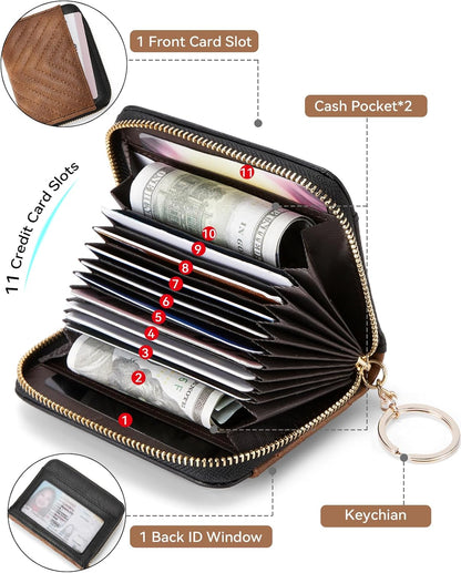 HOTBOSTANTEN Quilted Crossbody Bags for Women ＆ Credit Card Holder Wallet RFID Blocking