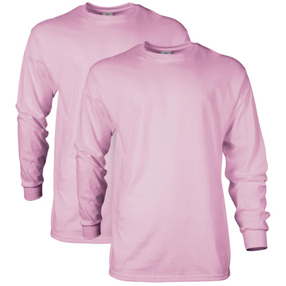 HOTGildan Adult Ultra Cotton Long Sleeve T-Shirt, Style G2400, Multipack