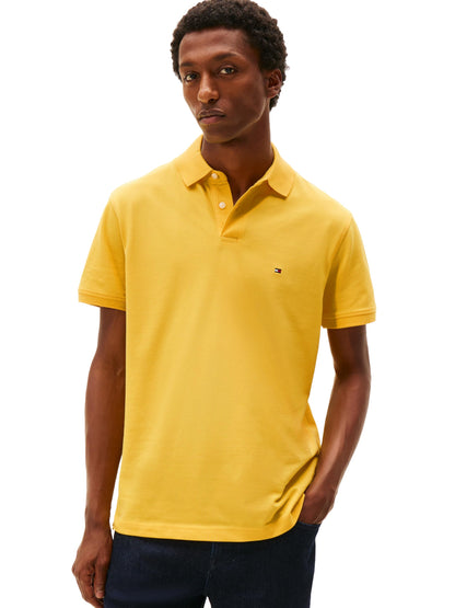 HOTTommy Hilfiger Men's Short Sleeve Polo Shirts in Classic Fit with Stretch and Organic Pique Cotton