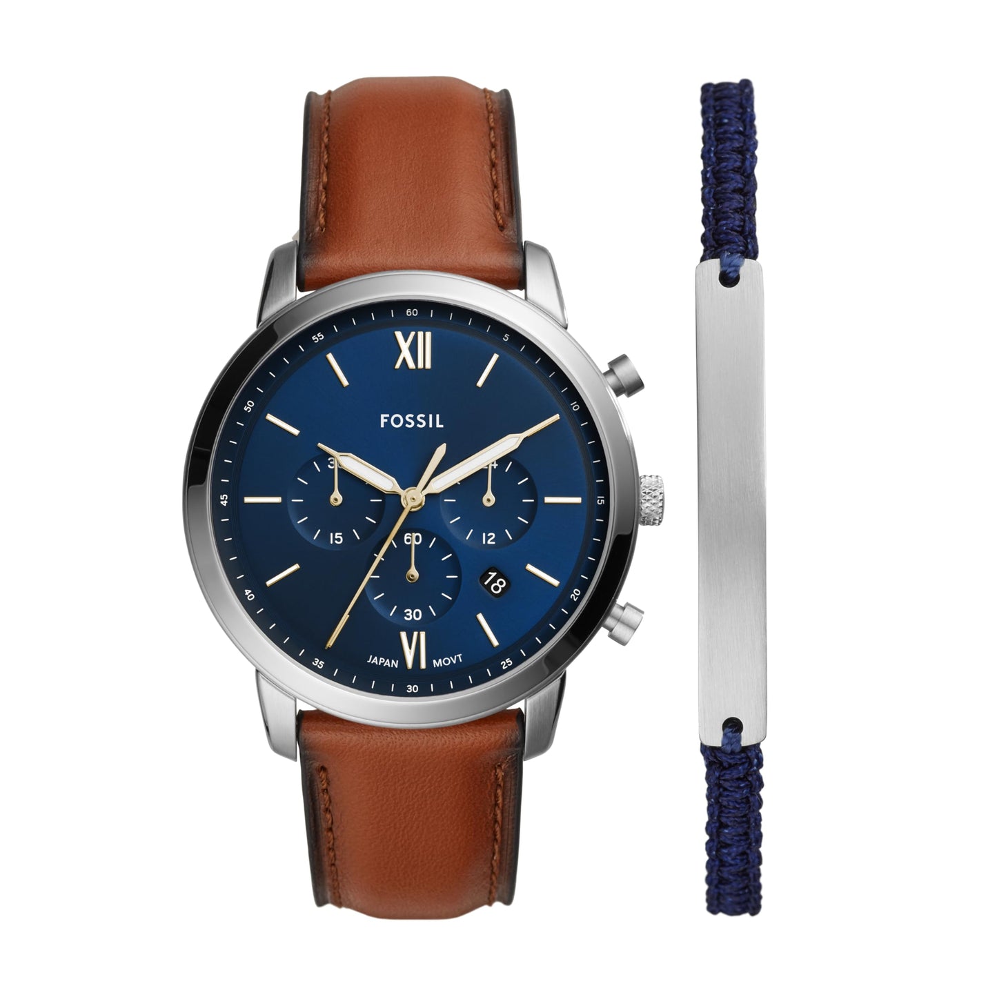 HOTFossil Men's Watch, Neutra Quartz Stainless Steel Chronograph Watch for Men