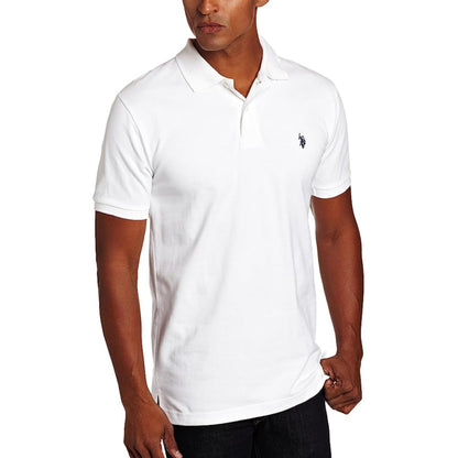 HOTU.S. Polo Assn. Men's Classic Polo Shirt, Two-Button Closure Pique Polo Shirt, Summer Fashion Golf Shirt | Two-Button Closure Pique Polo Shirt, Summer Fashion Golf Shirt