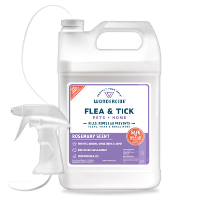 HOTWondercide - Flea, Tick & Mosquito Spray for Pets and Home with Natural Essential Oils - Killer, Control, Prevention, Treatment - Lemongrass 16 oz