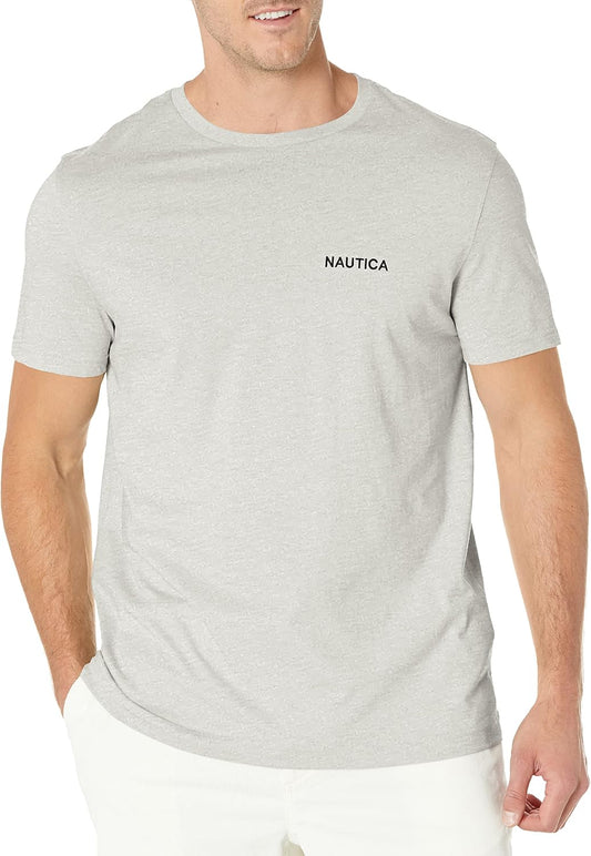 HOTNautica Men's Short Sleeve Solid Crew Neck T-Shirt Shirt