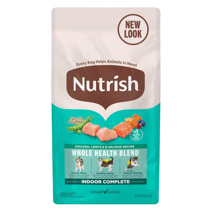 HOTNutrish Indoor Complete Chicken, Lentils & Salmon Recipe Dry Cat Food, 6 lb. Bag, Packaging May Vary (Rachael Ray)