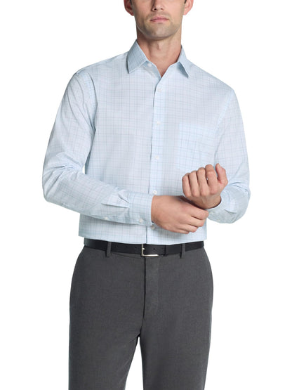 HOTVan Heusen Men's Dress Shirt Regular Fit Ultra Wrinkle Free Flex Collar Stretch Solid