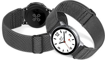 HOTCompatible with 16mm 18mm 19mm 20mm 22mm 24mm Watch Bands Quick Release Replacement Wristband,Adjustable Stretchy Nylon Solo Loop Straps Fabric Braided Sport Elastic Bands for Men Women