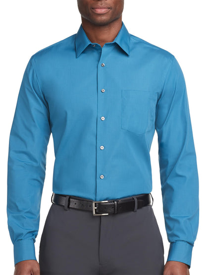 HOTVan Heusen Mens Dress Shirt Regular Fit Poplin Solid