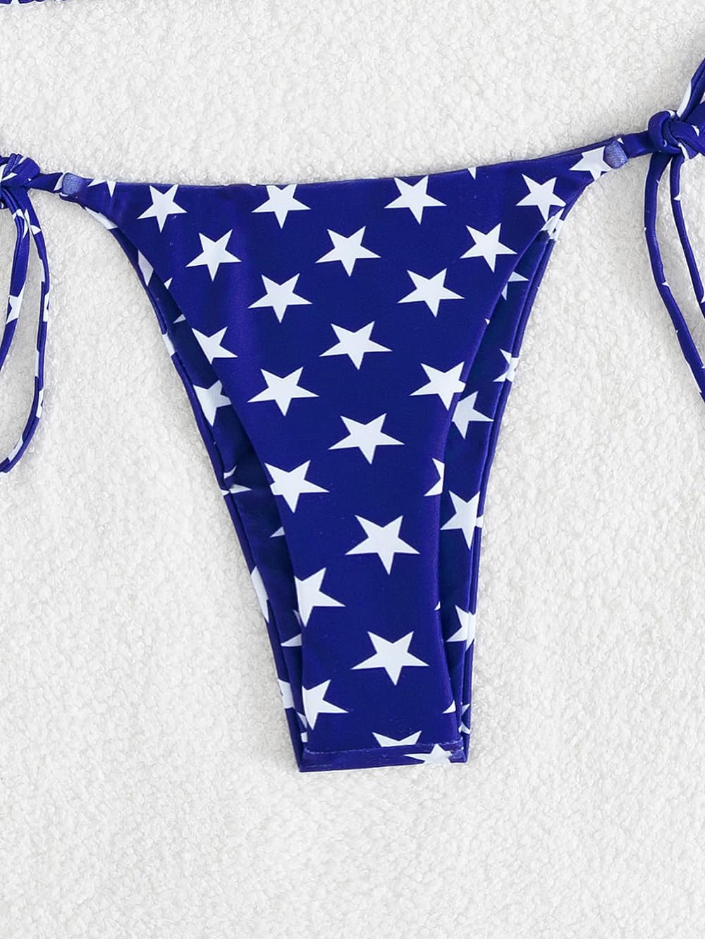 HOTTainehs Women's Sexy Halter Thong Bikini Tie Two Sides Bottom Triangle Bikini Swimsuits