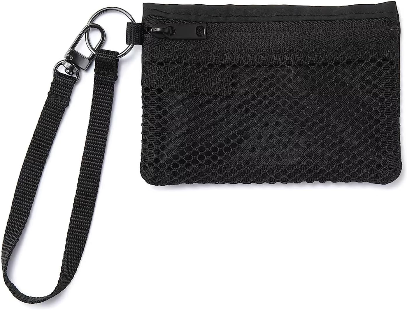 HOTJapan Compact Travel Wallet - Lanyard Keychain Card Case with Coin Pocket, Small Lightweight Toiletry Bag, Essential Passport and Credit Card Holder (Black)