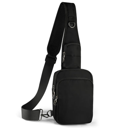 HOTVADOO Sling Bag, Crossbody Bag with Zipper Lock, RFID Blocking & Water Resistant for Men and Women