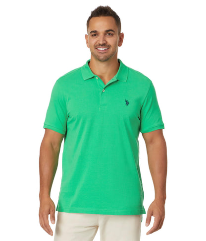HOTU.S. Polo Assn. Men's Classic Polo Shirt, Two-Button Closure Pique Polo Shirt, Summer Fashion Golf Shirt | Two-Button Closure Pique Polo Shirt, Summer Fashion Golf Shirt