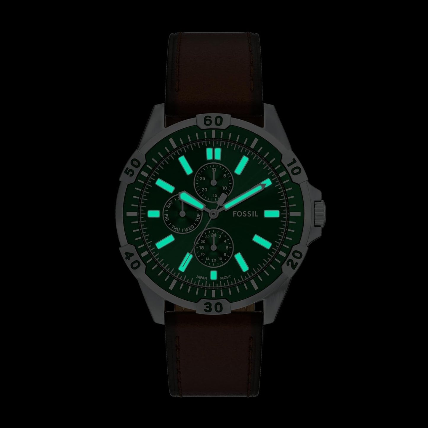 HOTFossil Men's Watch, Garrett Multifunction Stainless Steel Watch for Men