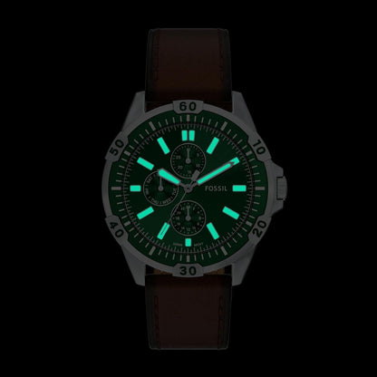 HOTFossil Men's Watch, Garrett Multifunction Stainless Steel Watch for Men