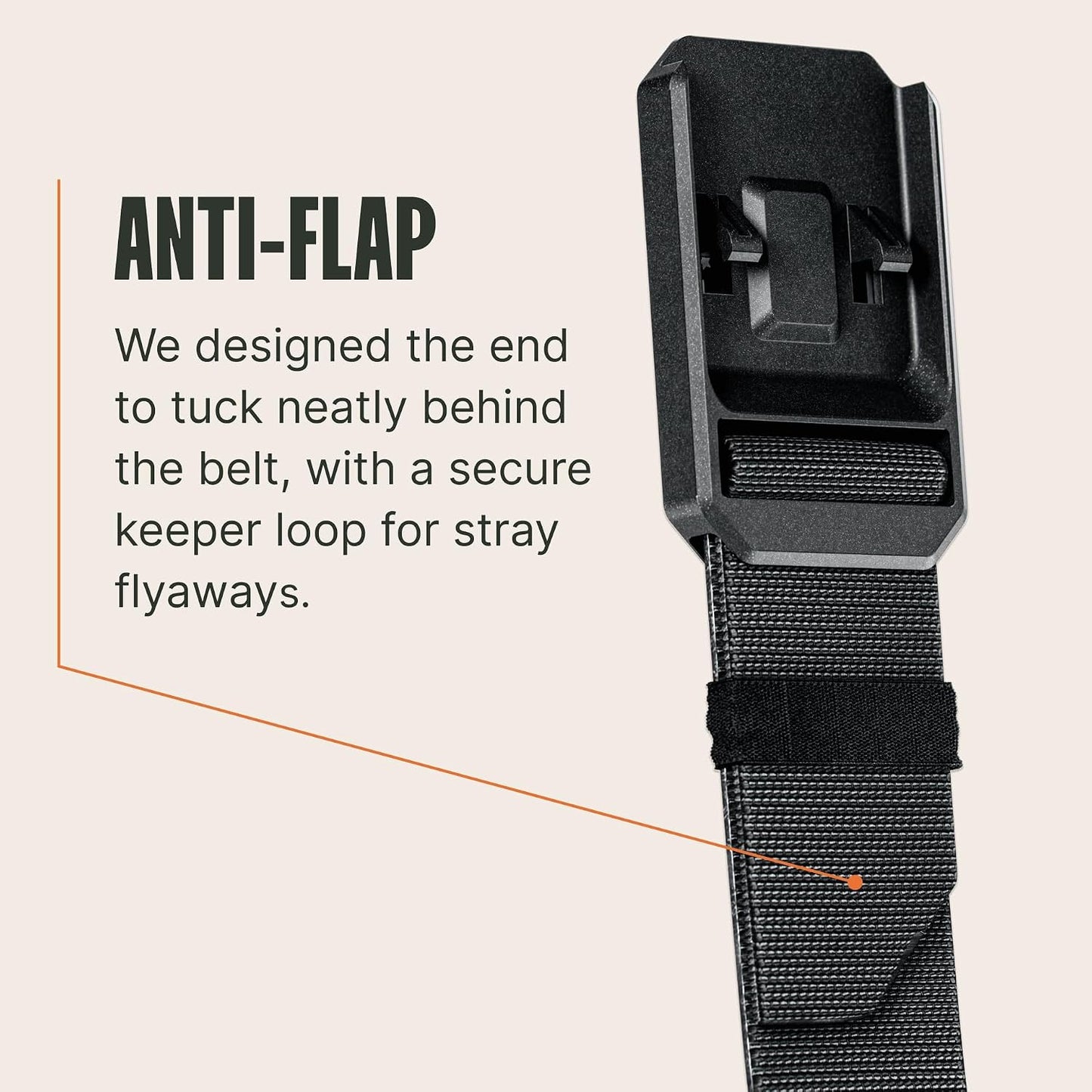 HOTGroove Life Groove Belt OG - Men's Work Belt - Stretch Nylon, Magnetic Buckle, Adjustable, Comfortable, Tactical, EDC
