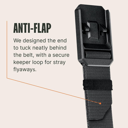 HOTGroove Life Groove Belt OG - Men's Work Belt - Stretch Nylon, Magnetic Buckle, Adjustable, Comfortable, Tactical, EDC