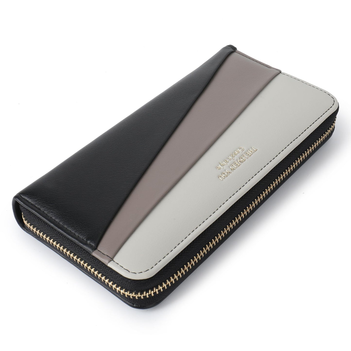 HOTLuxury Women Wallet With Cell Phone Pouch,Card Slots,Zip Pocket | Green Elegant Clutch Ladies Wallets,Soft PU Leather,Waterproof,Cards Organization For Women,Ladies,Daily,Travel