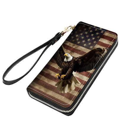 HOTCute Sloth Print Women Large Capacity PU Leather Zip Around Wallet, Multifunctional Clutch Purse for Cash/Card/Coin/Smart Phone