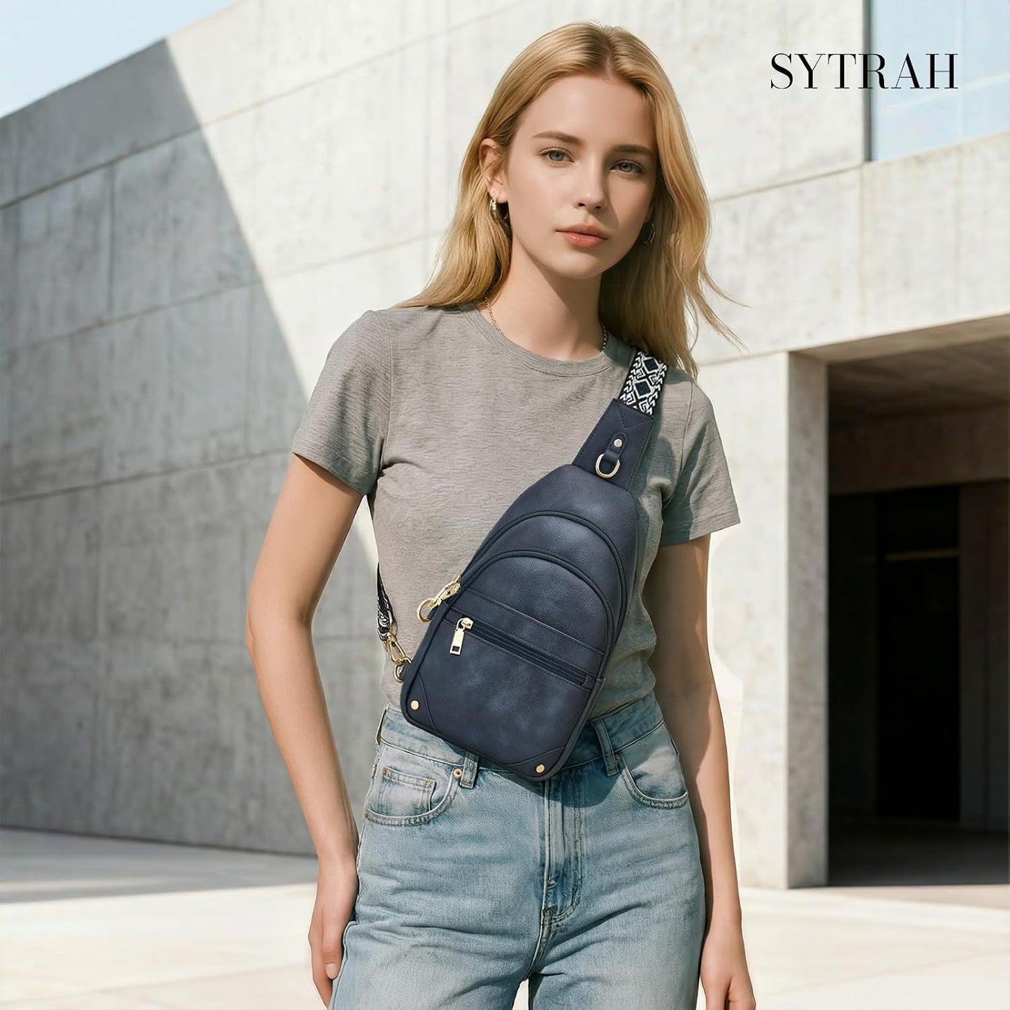 HOTSYTRAH Anti Theft Crossbody Bags for Women, RFID Sling Bag Travel Purse, RFID Cross Body Purses Chest Bag for Travel