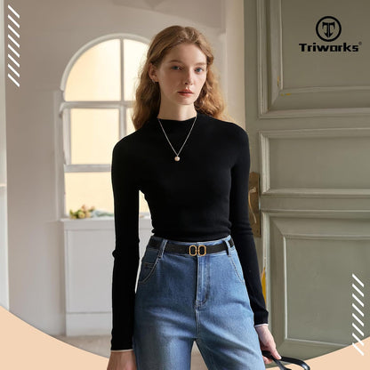 HOTTRIWORKS Reversible Leather Belt for Women with Gold Buckle Ladies Leather Belt for Jeans Pants