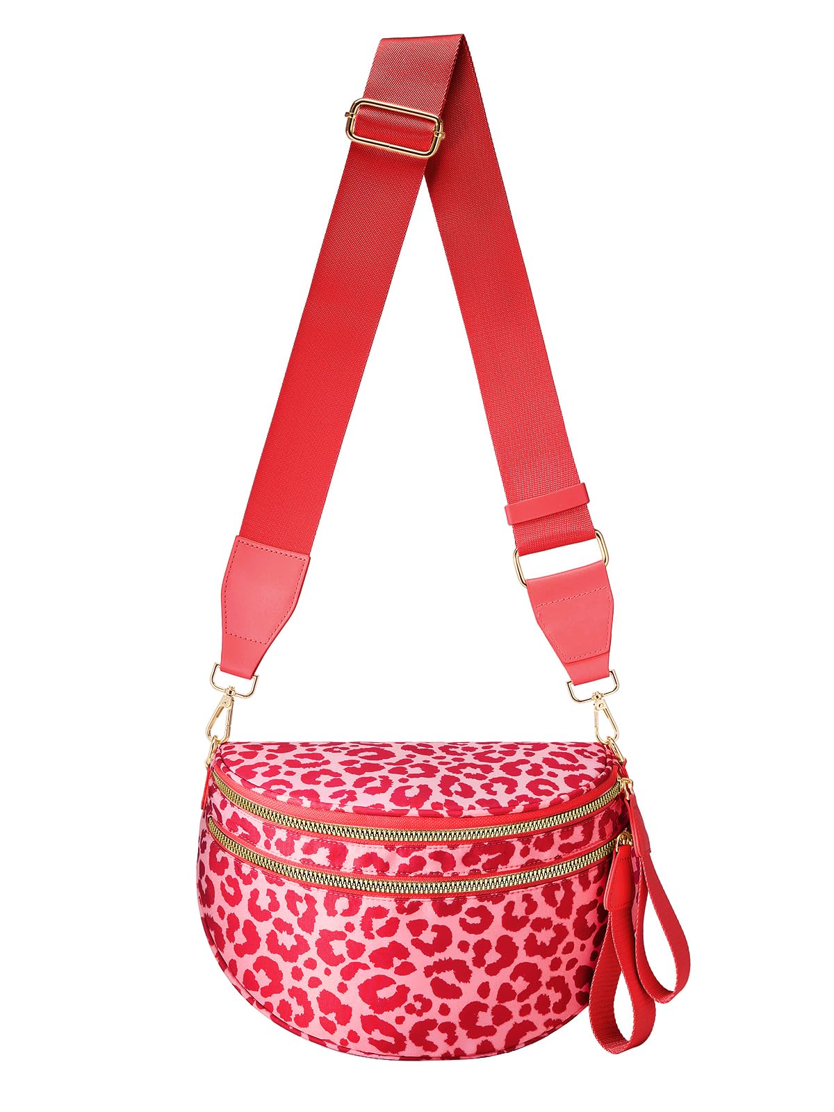 HOTPure Colour Crossbody Bag Bum Bag for Women,Spacious Purse Fanny Packs Belt Bag,Oversized Bum Bag (Colour Bum Bag-Beige)