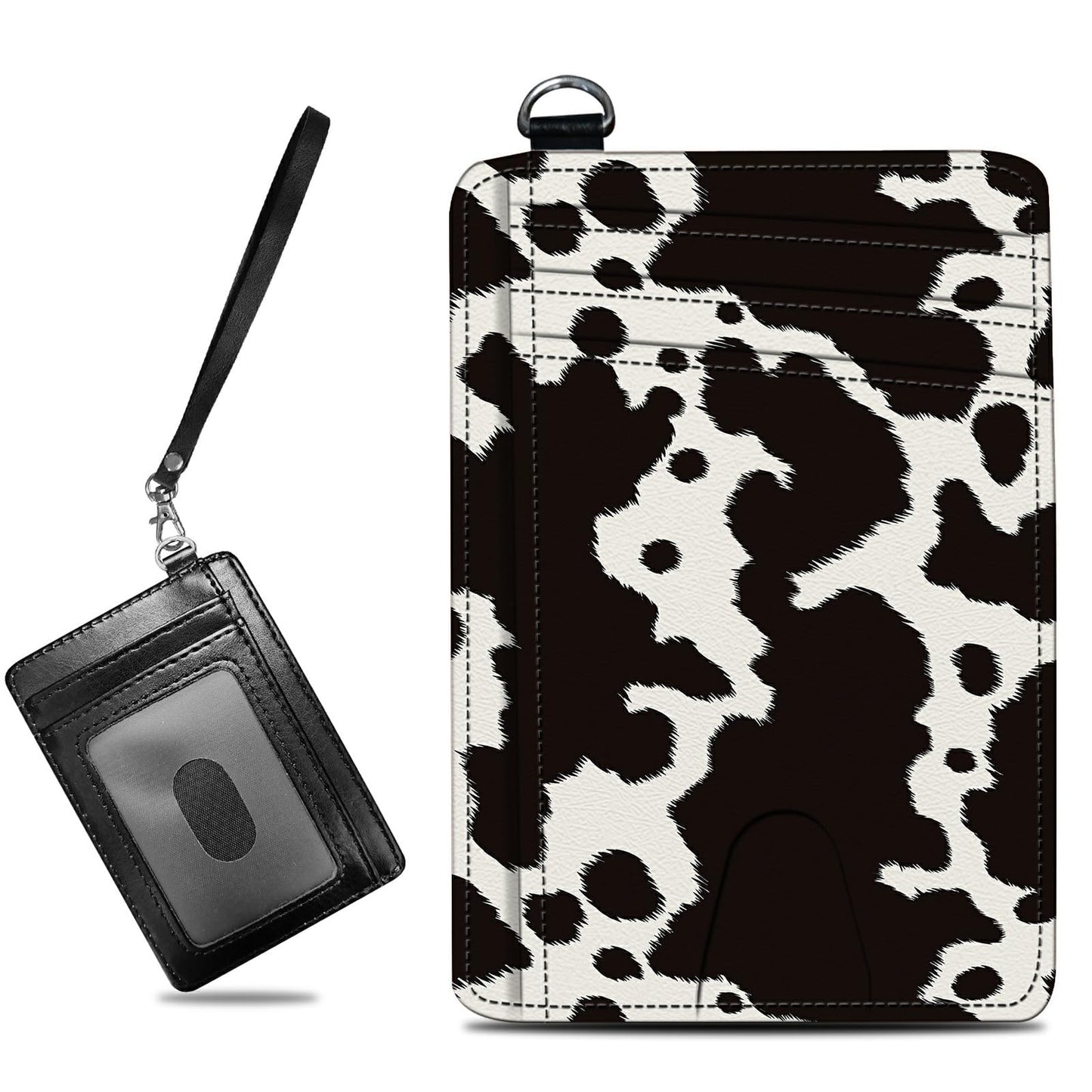 HOTCute Credit Card Holder with Zipper, Crow Skull RFID-Blocking Card Case Small Wallet for Women Men, Multi-slot Card Organizer Case Travel Accordion Wallet
