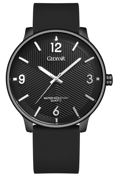 HOTMen's Fashion Minimalist Wrist Watch Waterproof Watches Simple Ultra Thin Analog Quartz Silicone Watch for Men