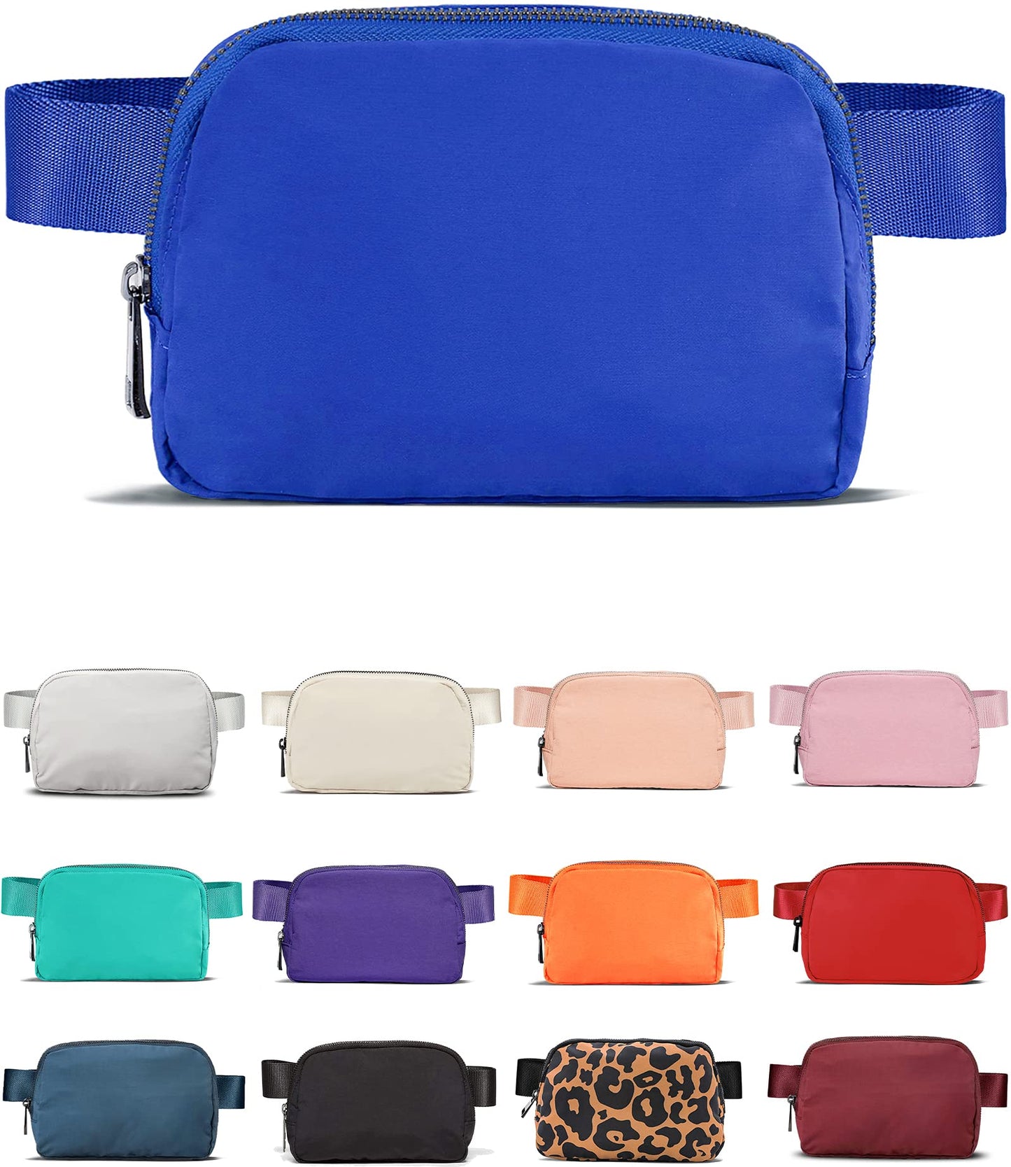 HOTYOSHUYUKI Fanny Pack Crossbody Bag Trendy Waterproof Small Sling Cross Body Purse for Women Men Fashion Waist Packs Mini Belt Pouch Chest Bum Hip Bag Lulu Dupes for Travel Vacation Running Black