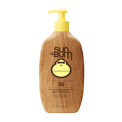 HOTSun Bum Original SPF 50 Sunscreen Body Lotion - Broad Spectrum Moisturizing Sunscreen with Vitamin E - Hawaii 104 Act Compliant (Made without Octinoxate & Oxybenzone) - 8 oz