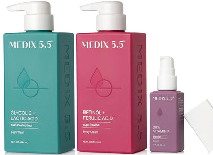HOTMedix 5.5 Retinol Body Lotion Firming Moisturizer | Crepey Skincare Treatment | Retinol Body Cream | Anti Aging Firming Cream For Women Targets Look Of Crepe Skin, Wrinkles, & Sagging Skin, 15 Fl Oz