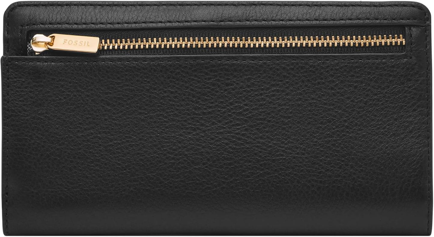 HOTFossil Women's Liza Leather Slim Bifold Wallet for Women