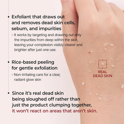 HOTDr.Melaxin Peel Shot Black Rice Exfoliating Ampoule, Face Exfoliator with AHA BHA Niacinamide Rice Bran Water, Blackhead Remover, Pore Minimizer, Brightening Glass Skin Serum, Korean Skin Care, 2.7 oz